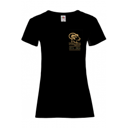 T-Shirt  femme  noir avec logo anniversaire