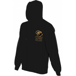 Sweat-shirt à capuche noir avec logo anniversaire
